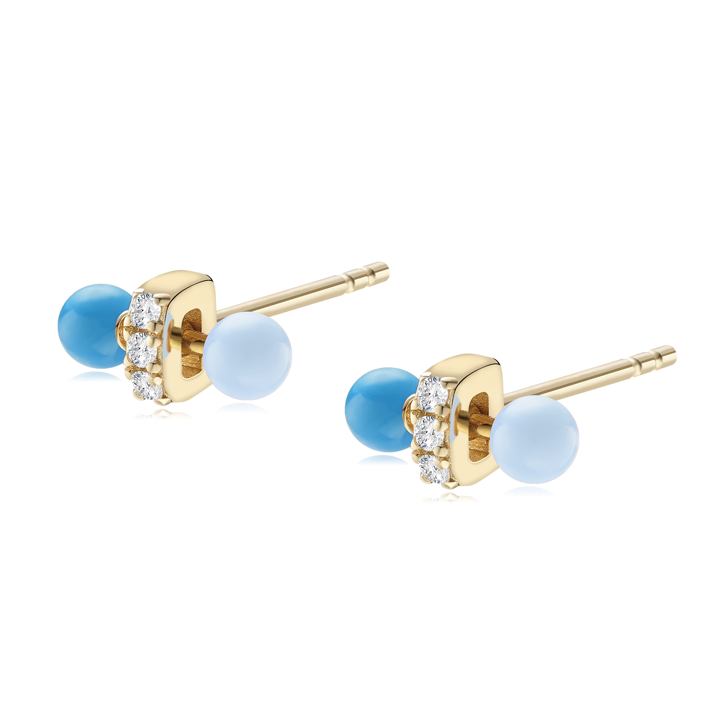 Mixx靡诗Color系列2026新品小泡泡平衡感耳钉S925银耳针